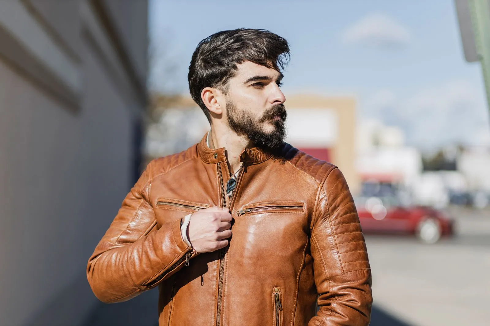 Zack Men's Fashion Leather Jacket